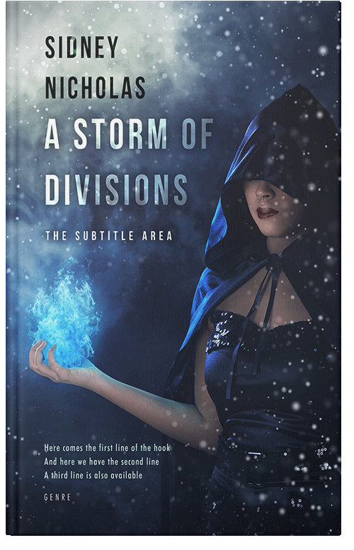 Front view of Premade Horror Book Cover - Ebony Clay