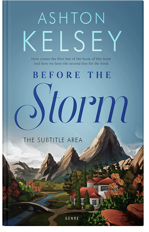 Front view of Premade Literary Fiction Book Cover - Neptune