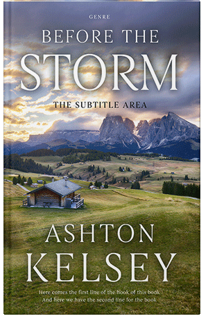 Premade Book Cover Fuscous Gray