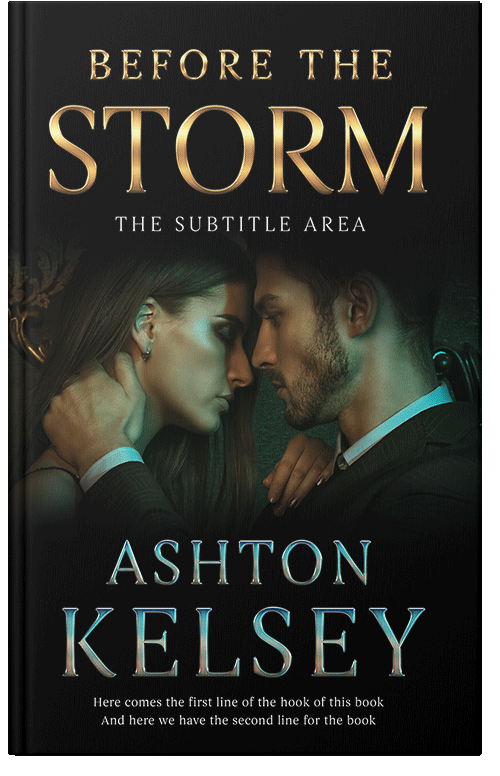 Front view of Premade Romance Book Cover - Rangoon Green