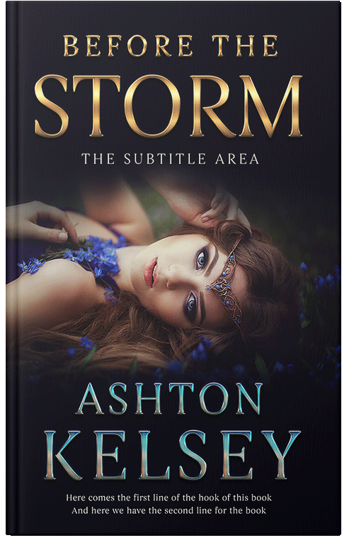 Front view of Premade Fantasy Book Cover - Indian Khaki