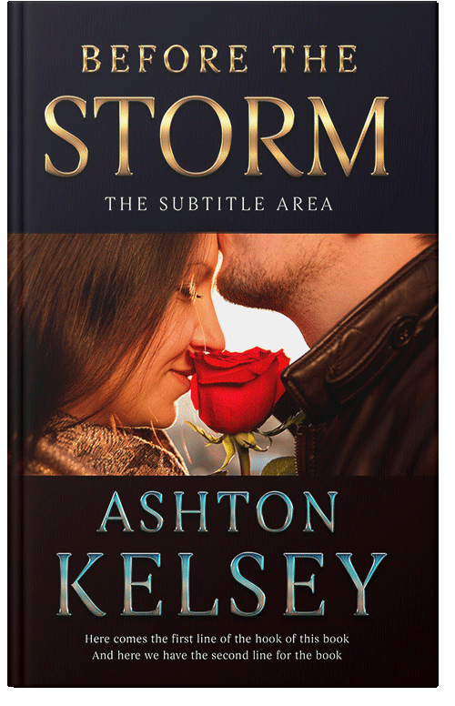 Front view of Premade Romance Book Cover - Raw Sienna