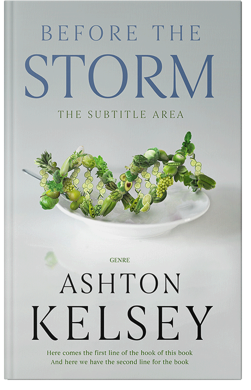 Front view of Premade Health & Dieting & Fitness Book Cover - Pumice