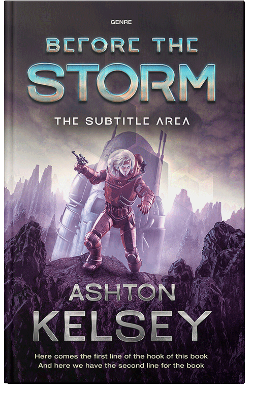 Front view of Premade Science Fiction Book Cover - Bleached Cedar