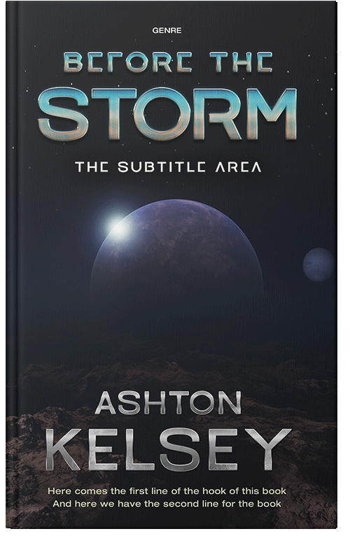 Front view of Premade Science Fiction Book Cover - Shark