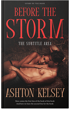 Pre Made Book Cover Chestnut Rose