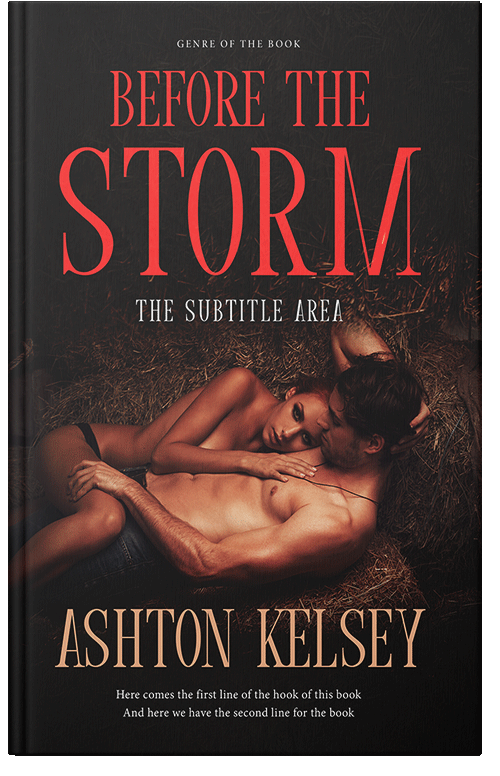 Front view of Premade Erotica Book Cover - Chestnut Rose