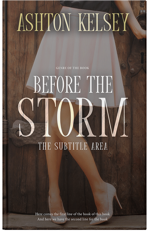 Front view of Premade Teen & Young Adult Book Cover - English Walnut