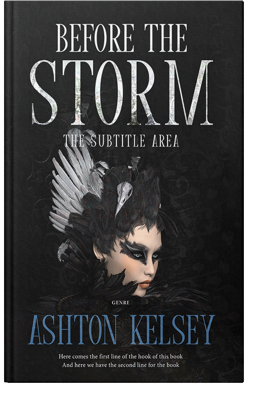 Front view of Premade Fantasy Book Cover - Cod Gray