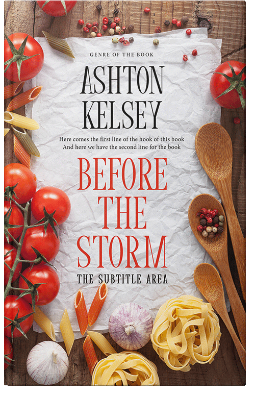 Front view of Premade Cookbooks & Food & Wine Book Cover - Swiss Coffee