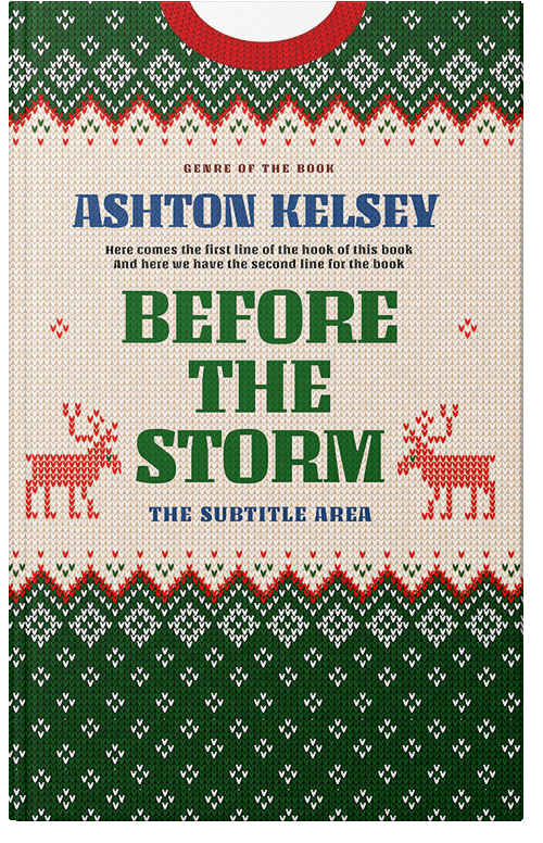 Front view of Premade Literary Fiction Book Cover - Parsley