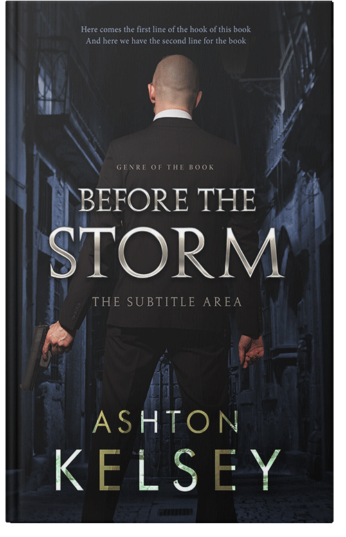 Front view of Premade Mystery & Thriller & Suspense Book Cover - Woodsmoke