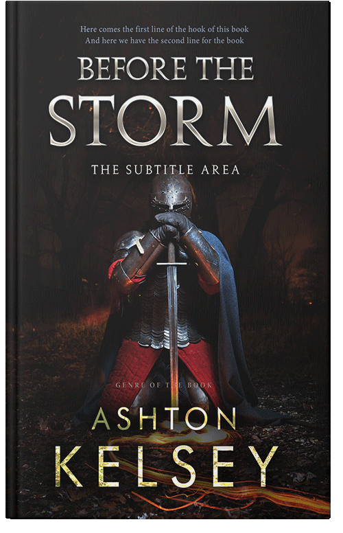 Front view of Premade Historical Book Cover - Cocoa Brown