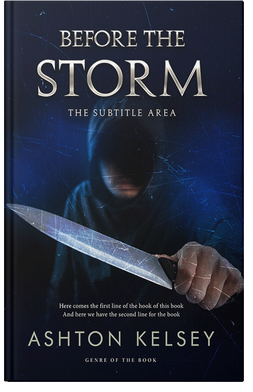 Front view of Premade Mystery & Thriller & Suspense Book Cover - Black Pearl