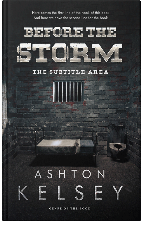 Front view of Premade Mystery & Thriller & Suspense Book Cover - Shark