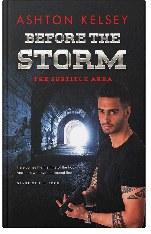 Front view of Premade Mystery & Thriller & Suspense Book Cover - Shark