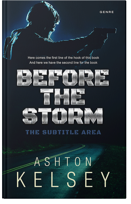 Front view of Premade Mystery & Thriller & Suspense Book Cover - Black Pearl