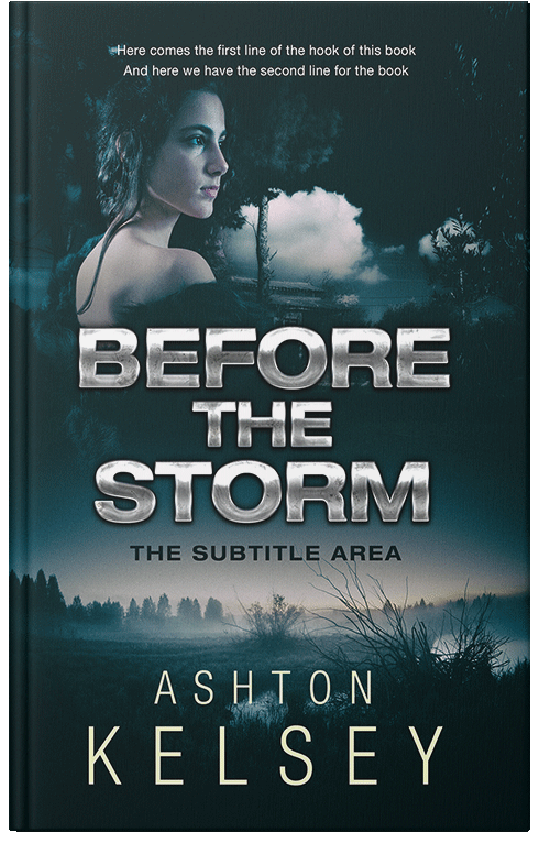 Front view of Premade Horror Book Cover - Green Spring