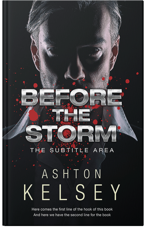 Front view of Premade Mystery & Thriller & Suspense Book Cover - Martini