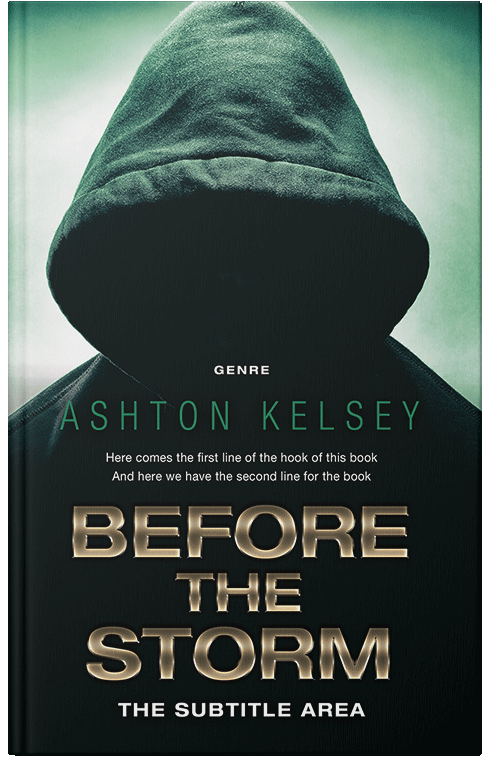 Front view of Premade Mystery & Thriller & Suspense Book Cover - Pale Leaf