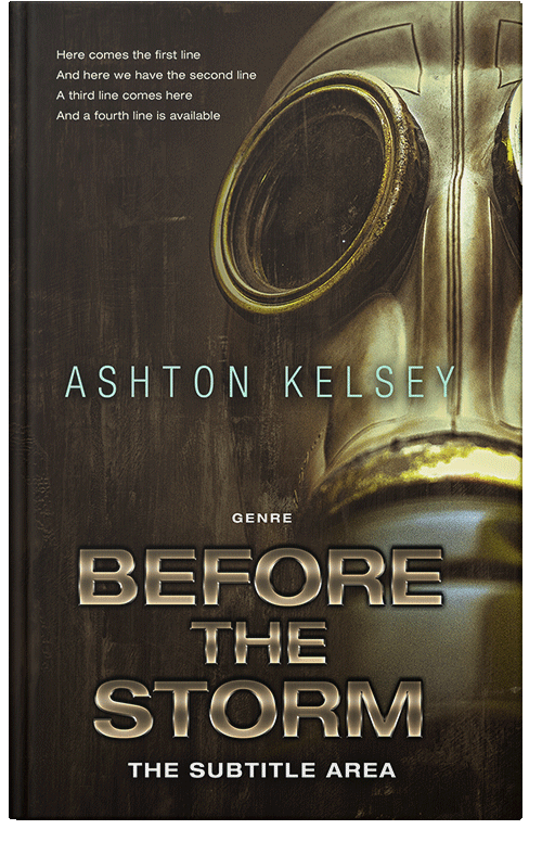 Front view of Premade Apocalyptica Book Cover - Oil