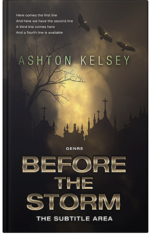 Premade Book Cover Cocoa Brown