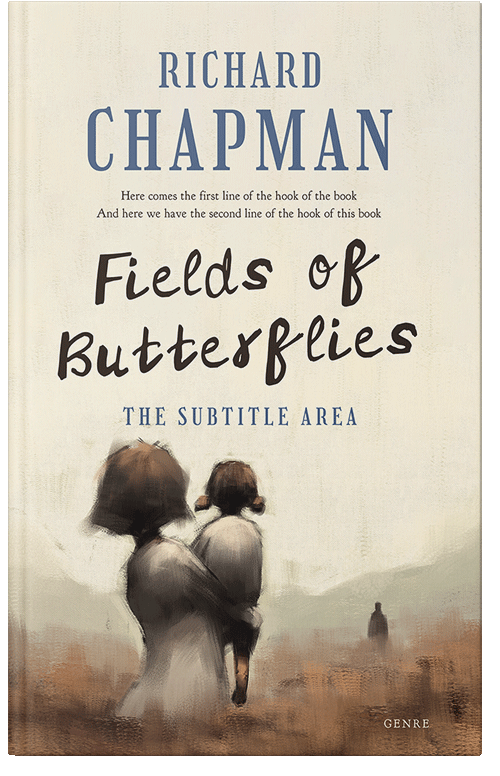 Front view of Premade Literary Fiction Book Cover - Parchment