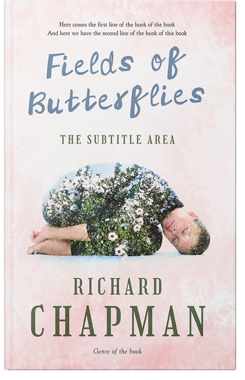 Front view of Premade Health & Dieting & Fitness Book Cover - Dawn Pink