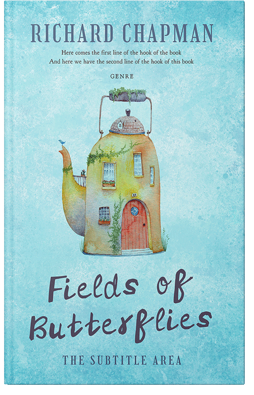 Front view of Premade Fantasy Book Cover - Powder Blue