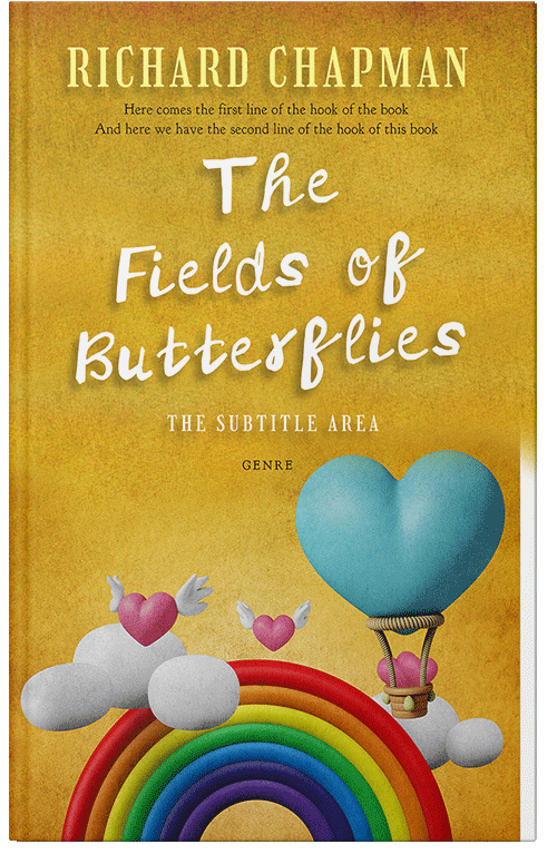 Front view of Premade Romance Book Cover - Golden Grass