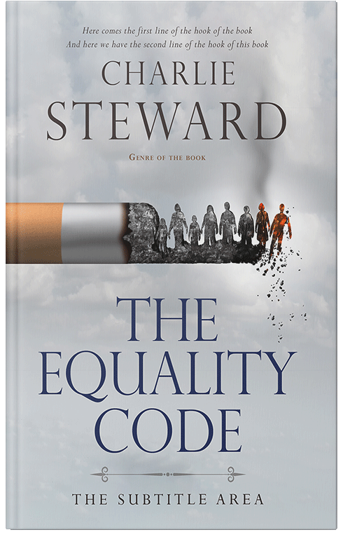 Front view of Premade Health & Dieting & Fitness Book Cover - Iron