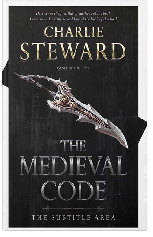 Front view of Premade Historical Book Cover - Cod Gray