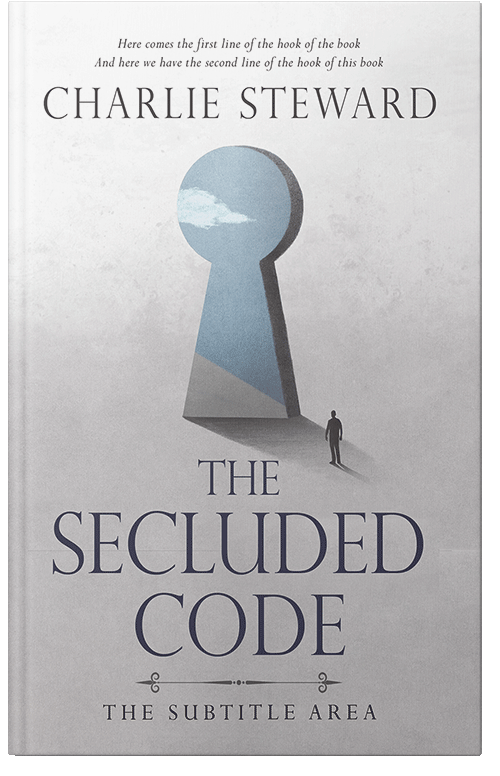 Front view of Premade Self-Improvement & Self-Help Book Cover - Pale Slate