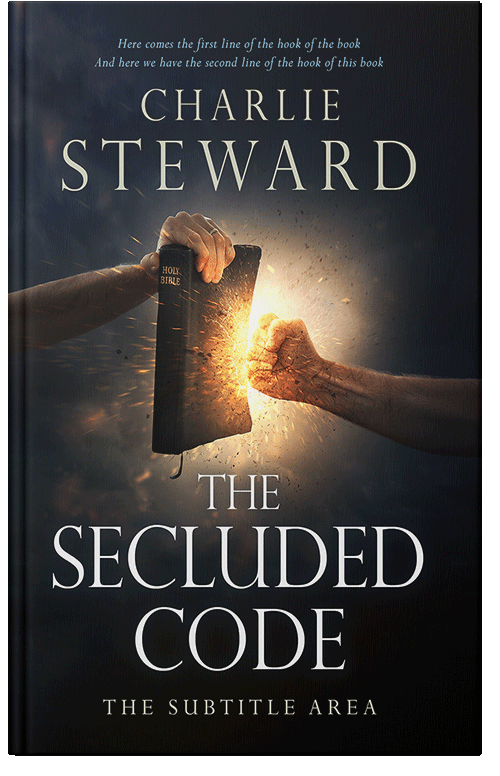 Front view of Premade Religion & Spirituality Book Cover - Shark