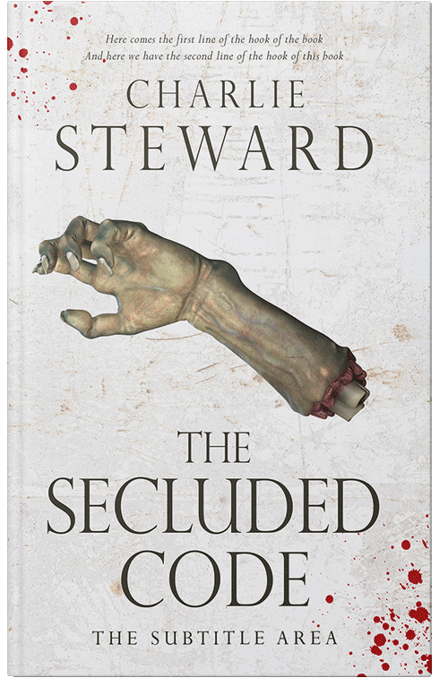 Front view of Premade Horror Book Cover - Cararra