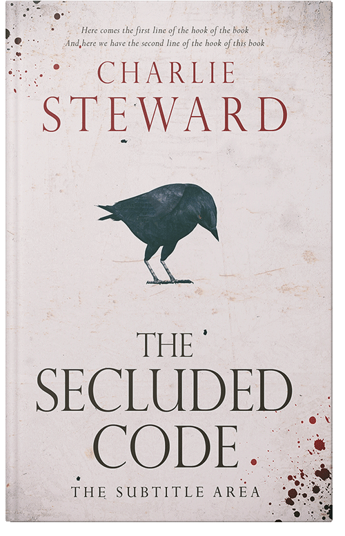 Front view of Premade Mystery & Thriller & Suspense Book Cover - Soft Peach