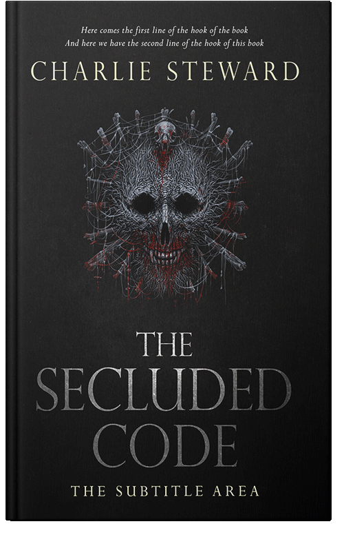 Front view of Premade Horror Book Cover - Cod Gray