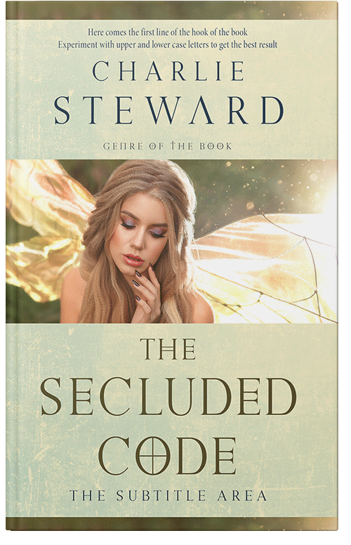 Front view of Premade Fantasy Book Cover - White Rock