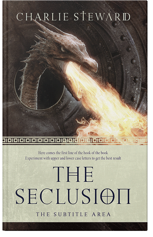 Front view of Premade Fantasy Book Cover - White Rock