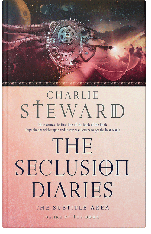 Front view of Premade Science Fiction Book Cover - Cocoa Brown