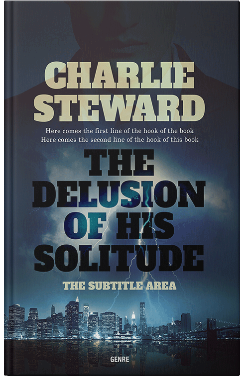 Front view of Premade Mystery & Thriller & Suspense Book Cover - Ebony Clay