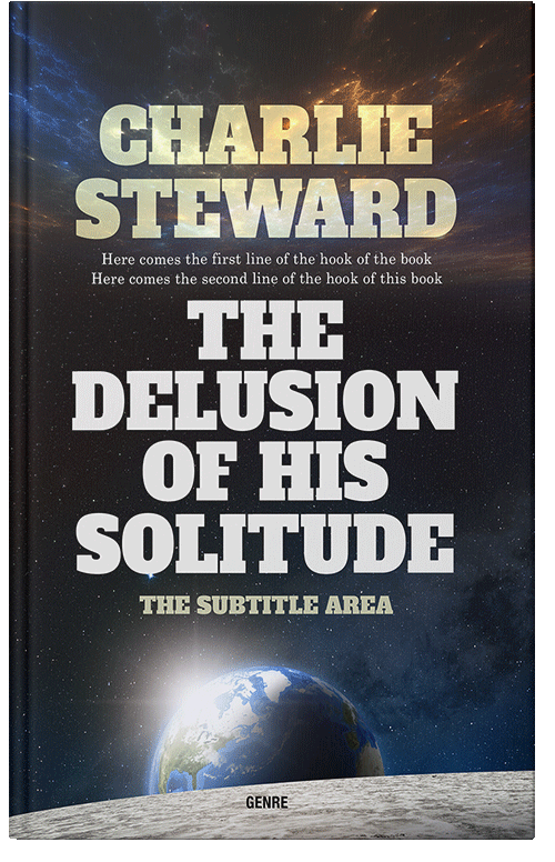 Front view of Premade Science Fiction Book Cover - Moon Mist