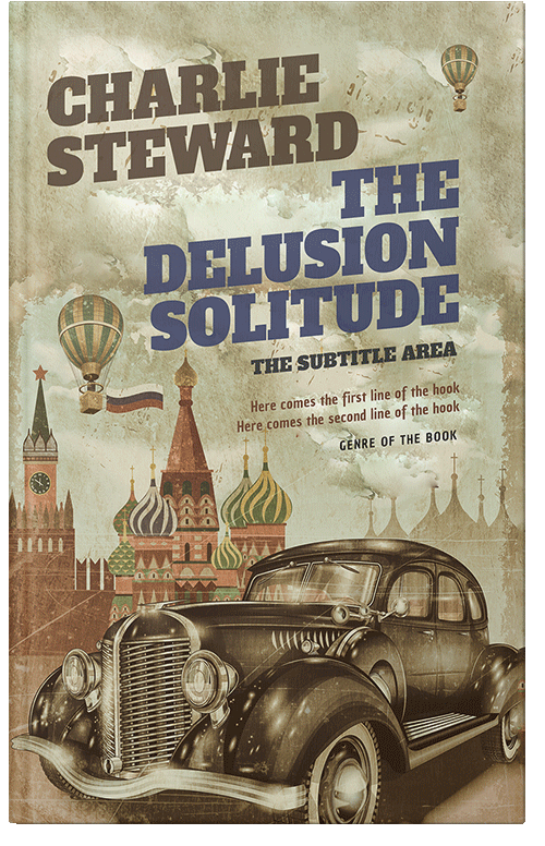 Front view of Premade Historical Book Cover - Coral Reef