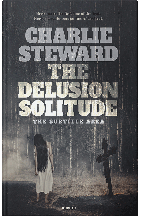 Front view of Premade Horror Book Cover - Tuna