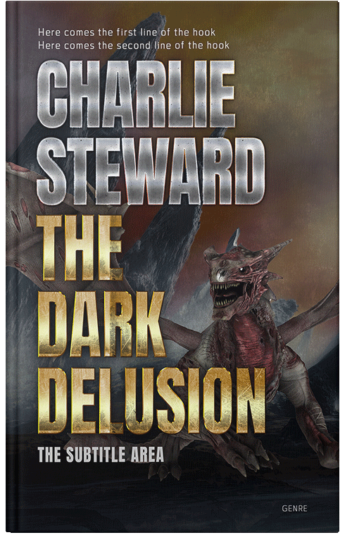 Front view of Premade Fantasy Book Cover - Dune
