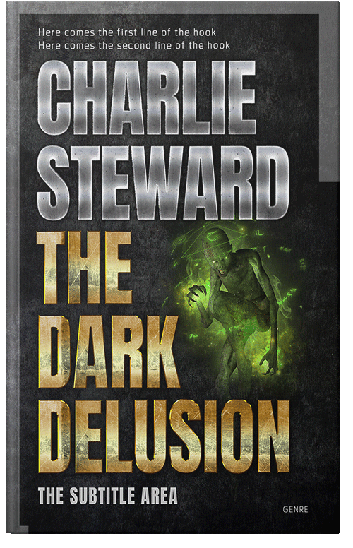 Front view of Premade Fantasy Book Cover - Indian Khaki