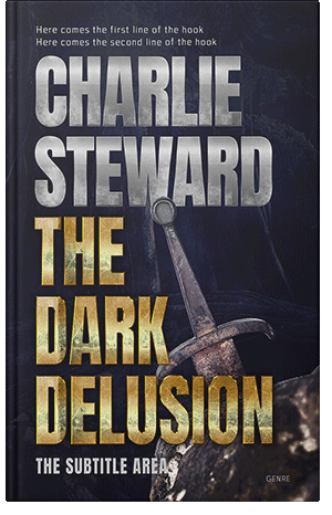 Premade Book Cover Steel Gray