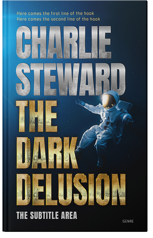 Front view of Premade Science Fiction Book Cover - Indian Khaki