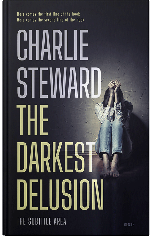 Front view of Premade Health & Mind & Body Book Cover - Ash