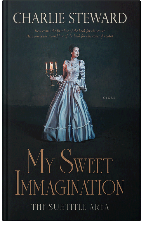 Front view of Premade Horror Book Cover - Aztec